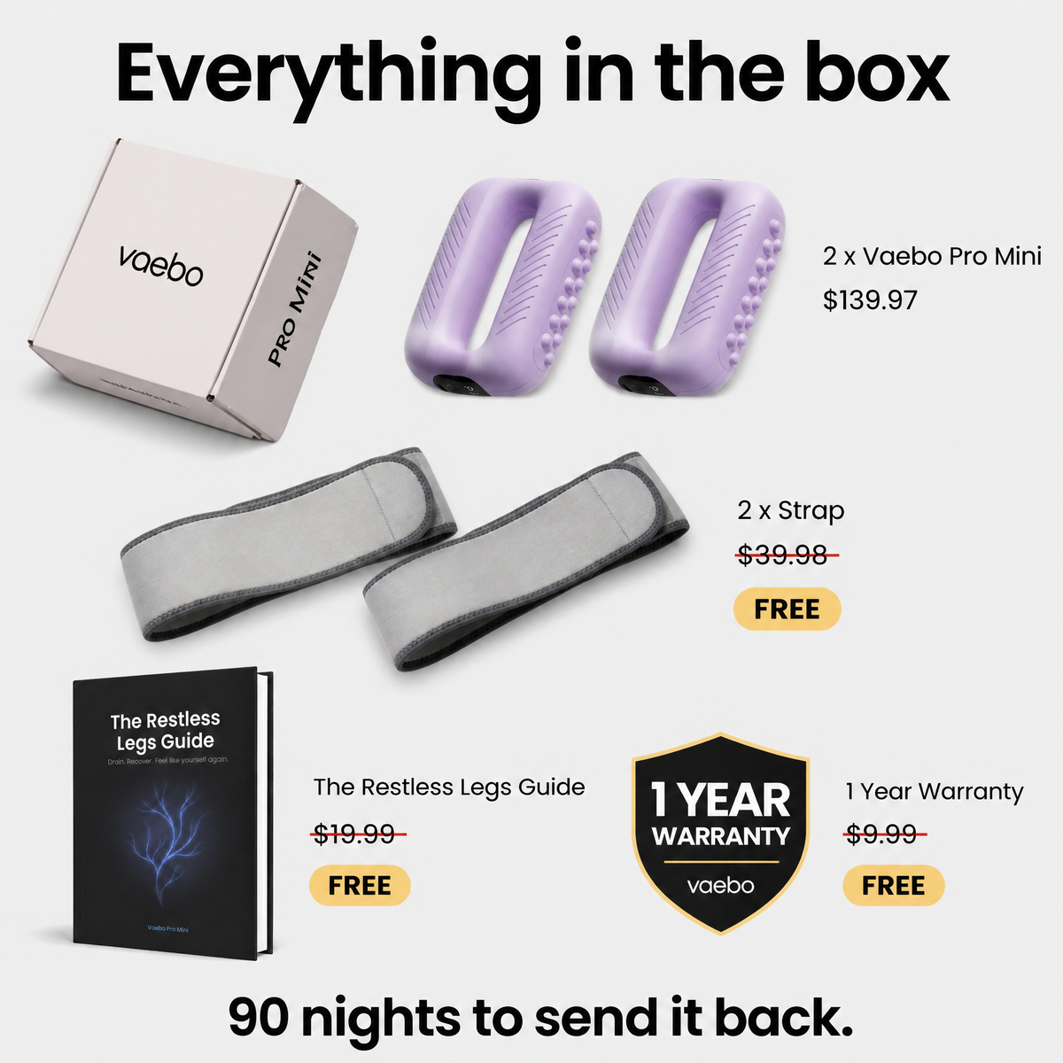 Vaebo™ Pro Mini - Stay in bed when your legs start